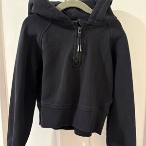 Athleta Kids Black Half-Zip Hoodie